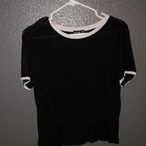 Black and white shirt